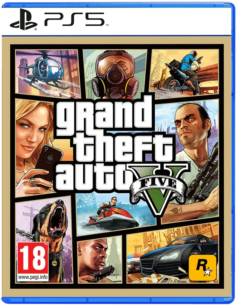 Игра PlayStation для PS5 Grand Theft Auto V Русские субтитры 2990₽