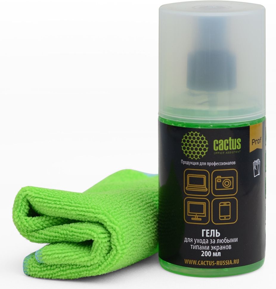 Чистящий комплект Cactus гель 200 мл и салфетка 1490₽
