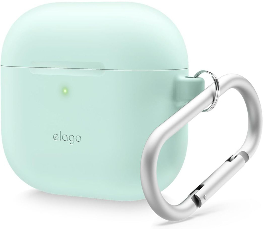 Чехол Elago Silicone Hang Case для AirPods 4, силикон, Мятный