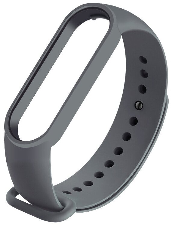 

Ремешок Red Line для Mi Band 5, силикон, темно-серый, Line для Mi Band 5
