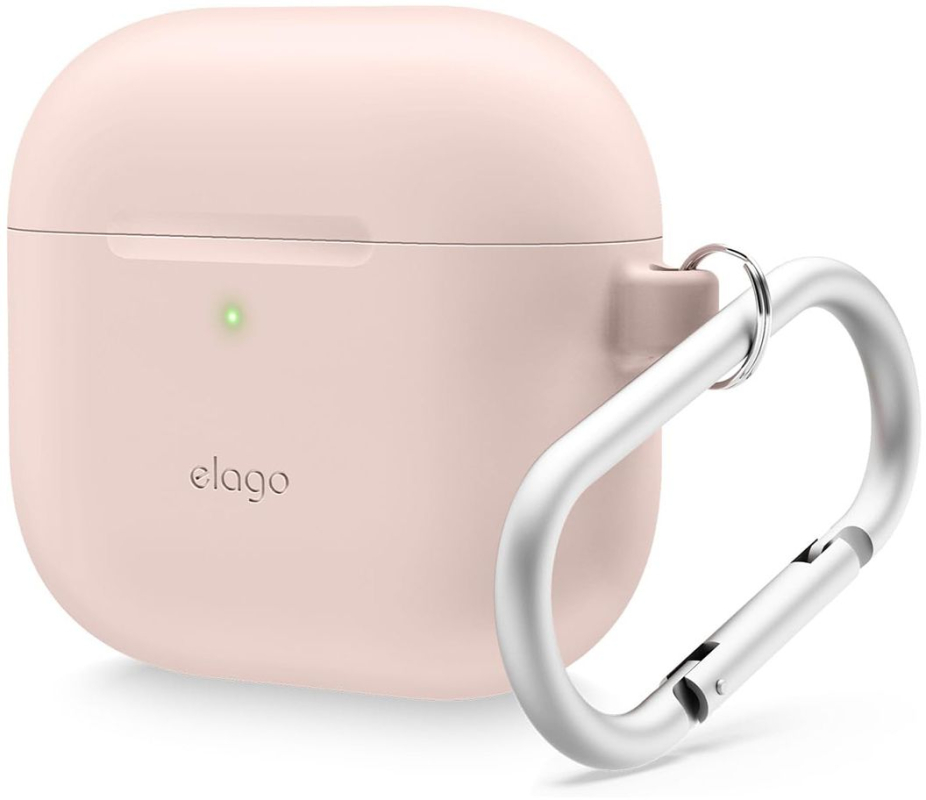Чехол Elago Silicone Hang Case для AirPods 4, силикон, Розовый