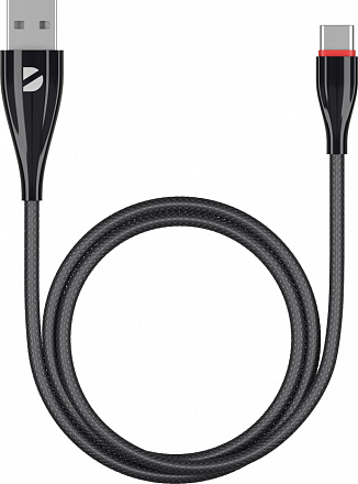 

Кабель Deppa USB-A - USB-C, 1 м, черный, USB-A - USB-C