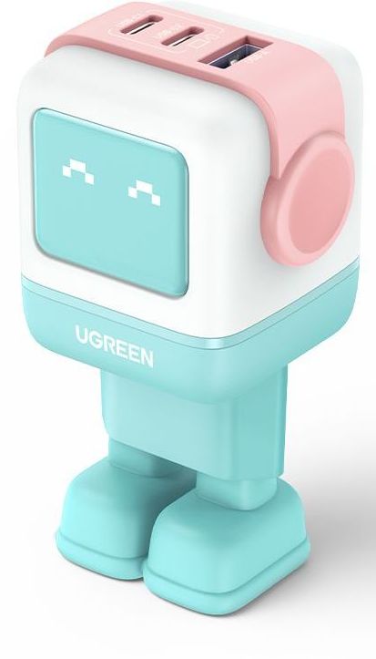 Сетевое зарядное устройство UGREEN CD361 Nexode USB-C-USB-A 65 Вт PD GaN Розово-голубой 4990₽