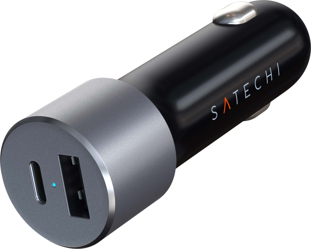 Автомобильное зарядное устройство Satechi USB-C - USB-A PD 72 Вт Черный 4990₽