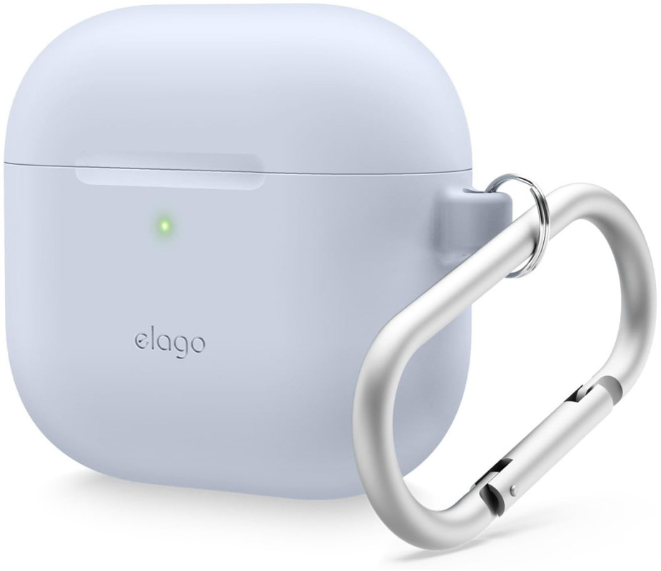 Чехол Elago Silicone Hang Case для AirPods 4, силикон, Голубой