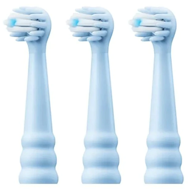 Комплект насадок для зубной щетки Dr.Bei Kids K5 3 шт., голубой