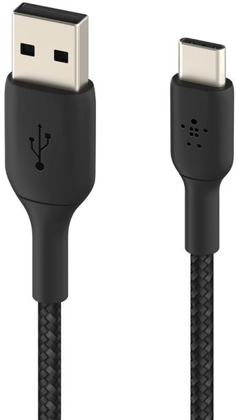 Кабель Belkin BoostCharge Braided USB-A - USB-C 2 м Черный 3990₽