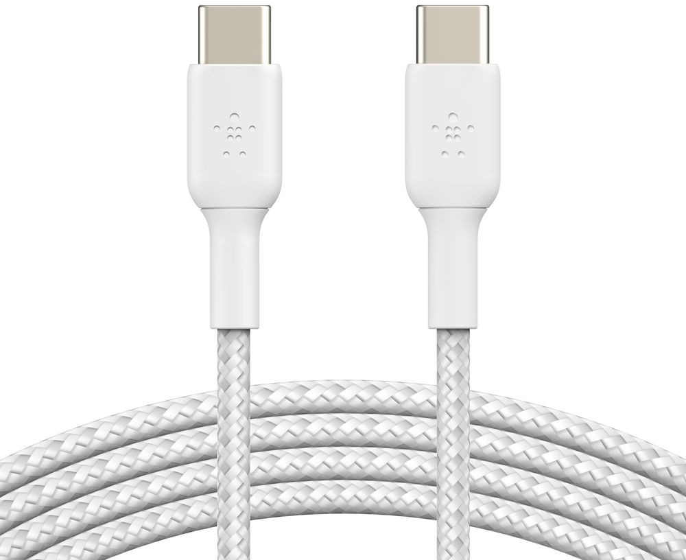 Кабель Belkin BoostCharge Braided USB-C - USB-C 1 м Белый 3790₽