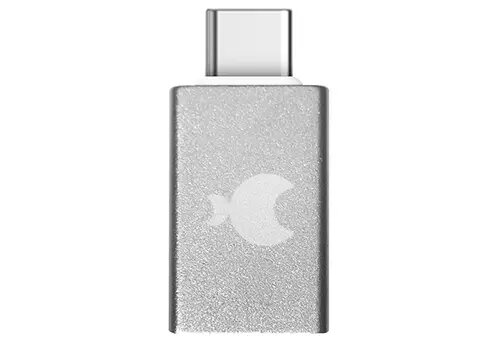 

Адаптер moonfish USB-C на USB-A серебристый, USB-C на USB-A серебристый