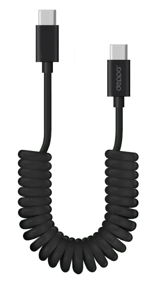 

Кабель Deppa USB-C - USB-C, 150 см, черный, USB-C - USB-C