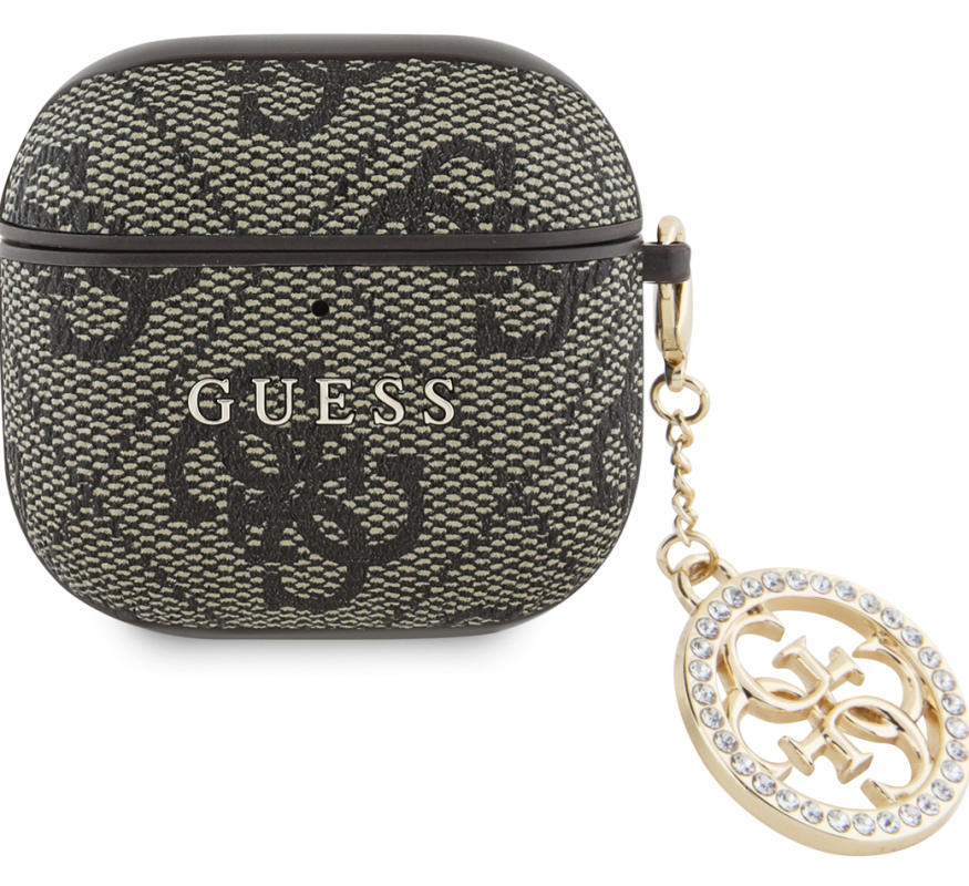 Чехол Guess для AirPods 4 Diamond charm Коричневый 2790₽