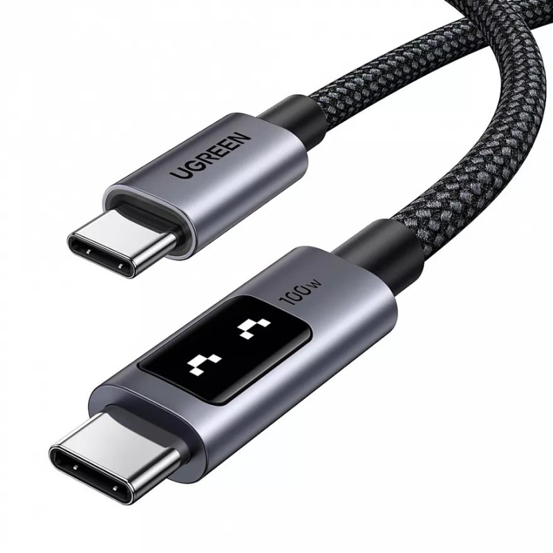 Кабель UGREEN L509 USB-C - USB-C 1 м Серый 2990₽