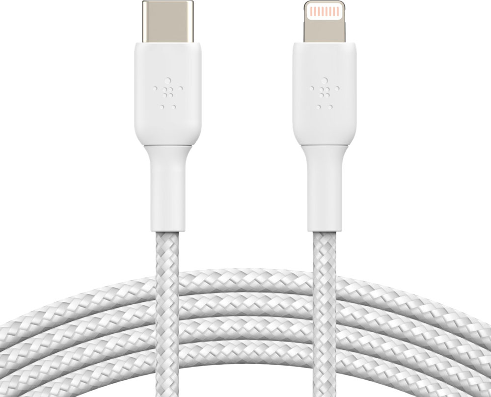 Кабель Belkin USB-C - Lightning 2 м белый 4590₽