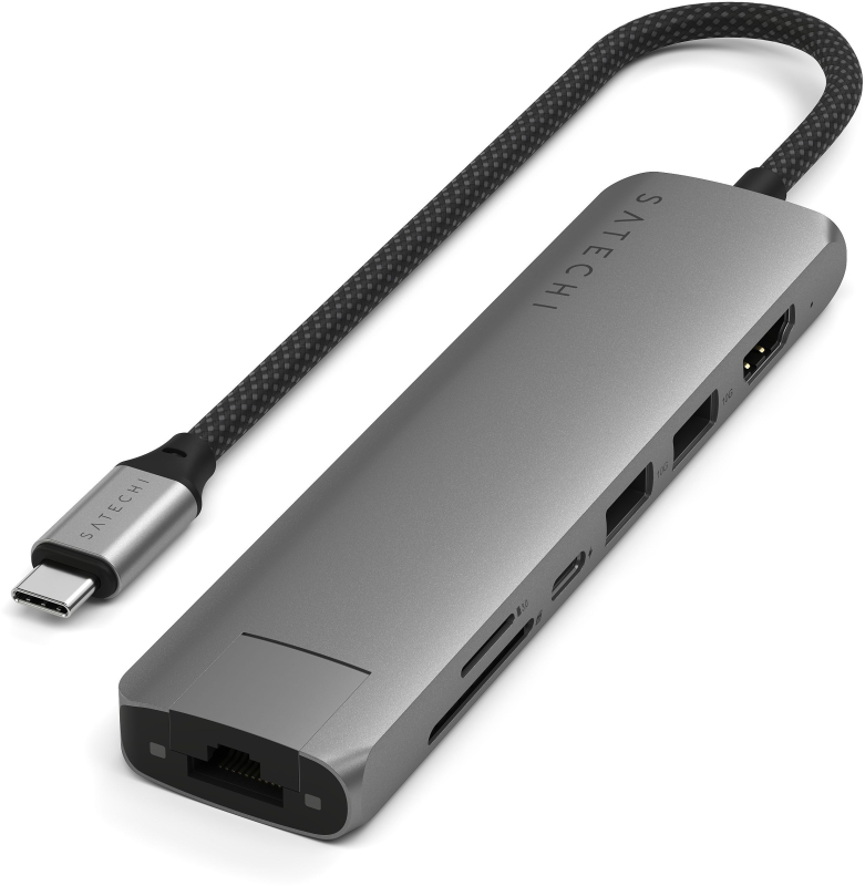 Адаптер Satechi USB-C 7-в-1 Серый космос 11990₽