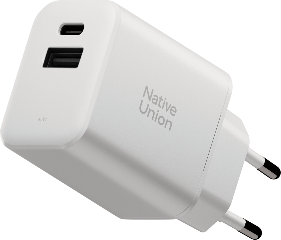 Сетевое зарядное устройство Native Union Fast GaN Charger USB-CUSB-A 45 Вт Белый 9990₽
