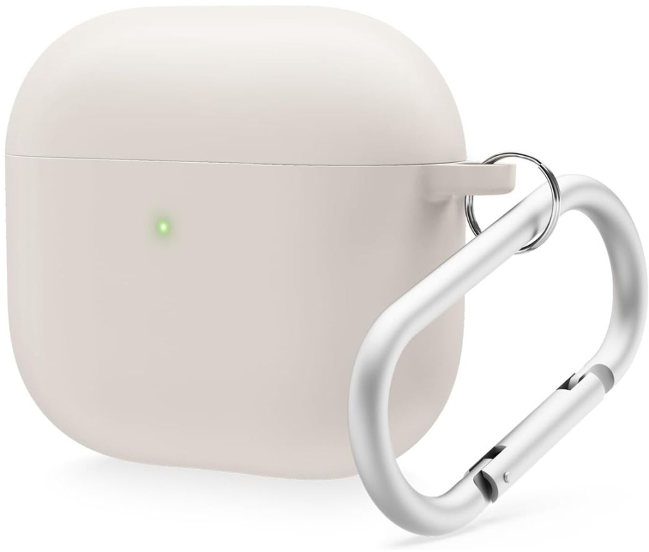 Чехол Elago Liquid Hang Case для AirPods 4, силикон, Бежевый