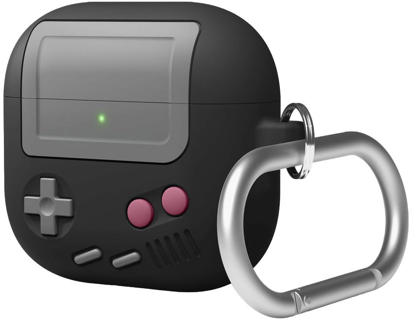 Чехол Elago Unique AW5 Game Console для AirPods 4, силикон, Черный