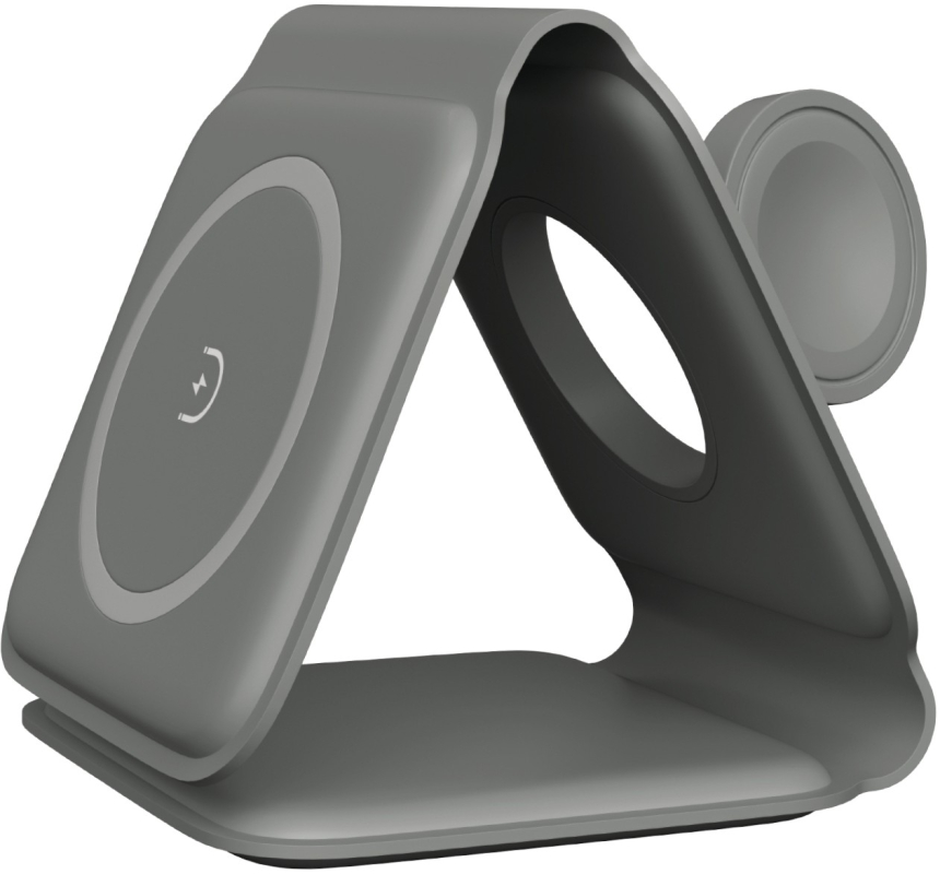 Беспроводное зарядное устройство moonfish 3-в-1 15 Вт Серый 3990₽