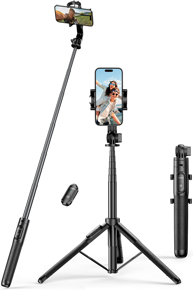 Штатив UGREEN LP586 Selfie Stick Tripod черный 4590₽