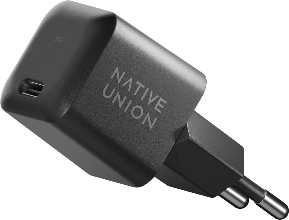 Сетевое зарядное устройство Native Union Fast GaN Charger USB-C PD 30 Вт Черный 6790₽
