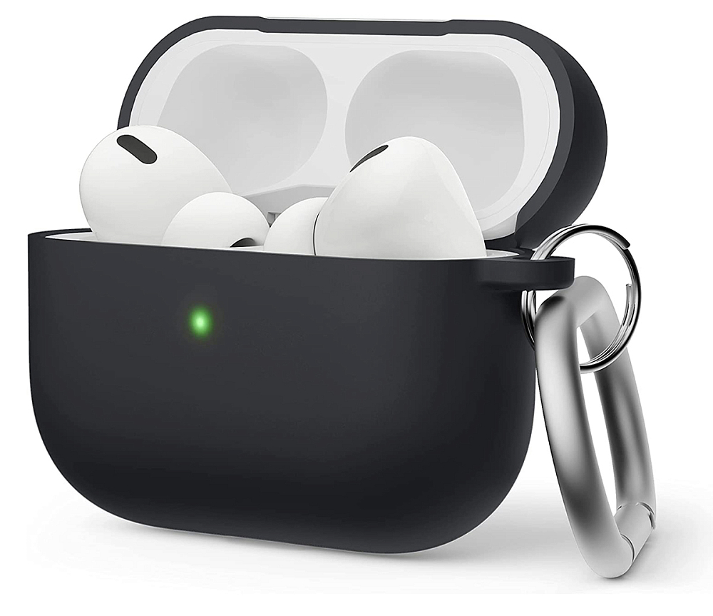 Чехол Elago Liquid Hang для AirPods Pro 2, силикон, Черный