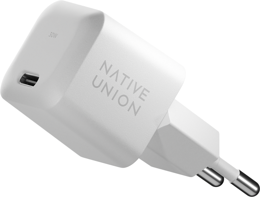 Сетевое зарядное устройство Native Union Fast GaN Charger USB-C PD 30 Вт Белый 6790₽