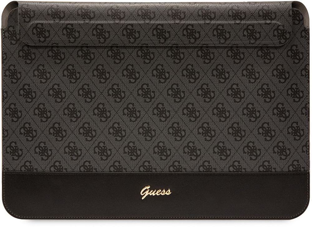 Чехол-конверт Guess 4G Bottom Stripe Metal Logo для ноутбуков 14 Черный 4990₽