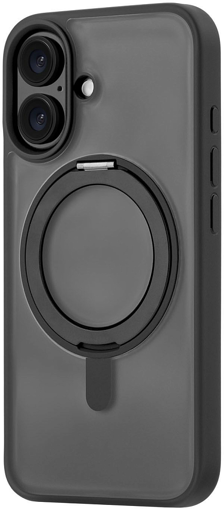 Чехол uBear Сlip 360 Case MagSafe для iPhone 16 silk-touch Черный 4590₽