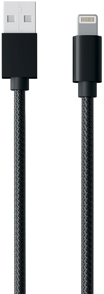 Кабель moonfish USB‑A - Lightning 1 м, Черный