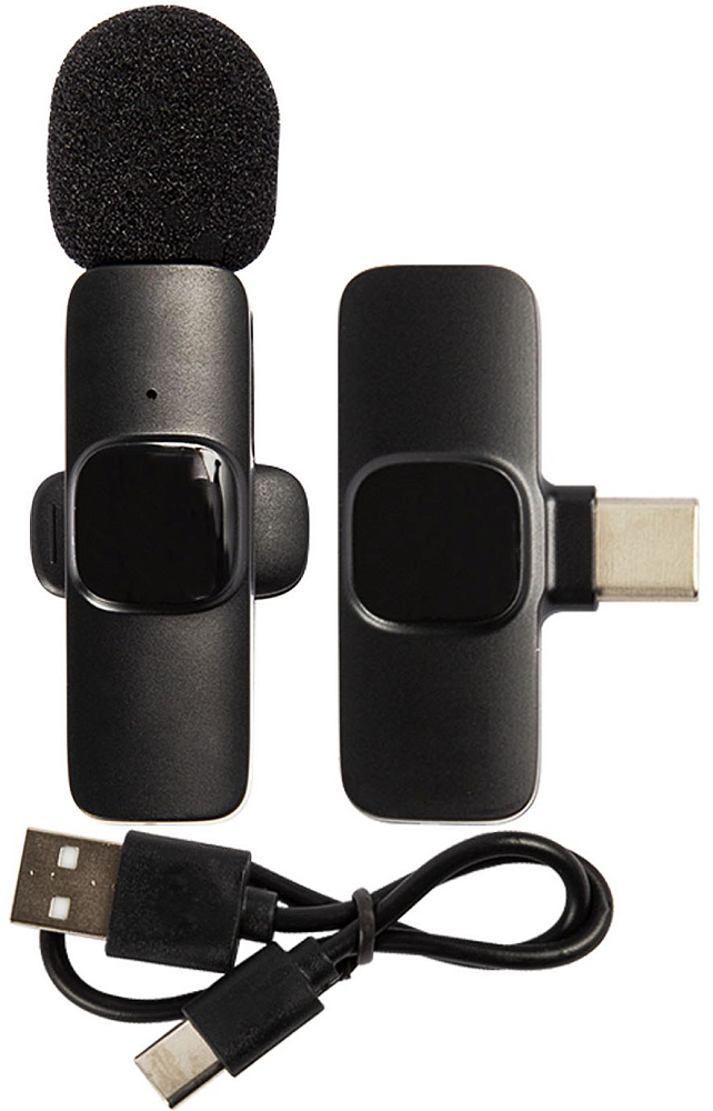 Беспроводной петличный микрофон Barn Hollis LM01С USB-C черный 3290₽