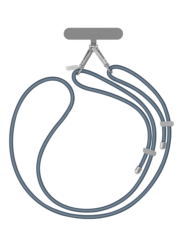 Шнурок на шею Uniq Laurel Lanyard Серо-голубой 1990₽