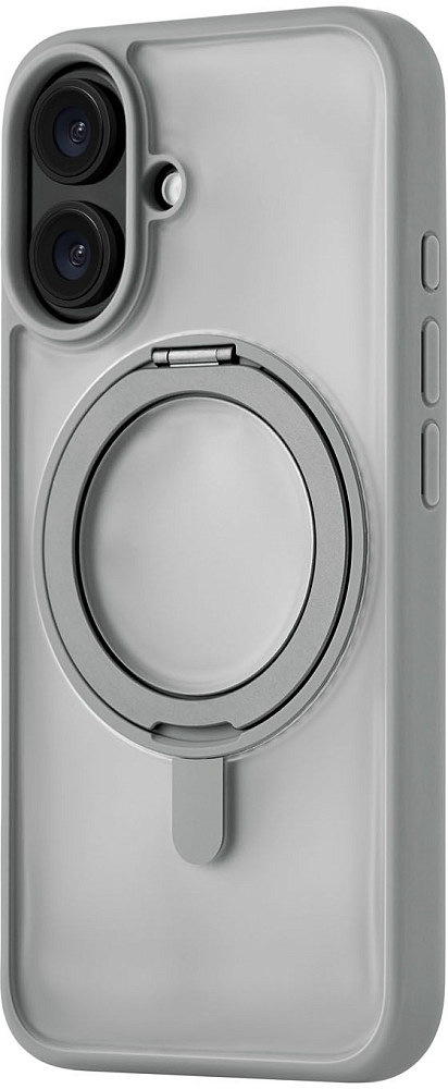 Чехол uBear Сlip 360 Case MagSafe для iPhone 16 silk-touch Серый 4590₽